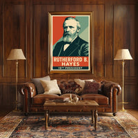 Rutherford B Hayes 19th President Litho HistoryBuff Poster