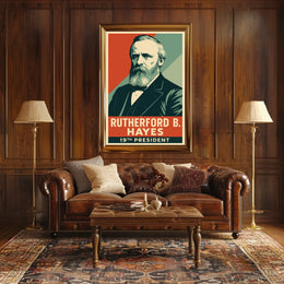 Rutherford B Hayes 19th President Litho HistoryBuff Poster