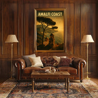 Amalfi Coast Vintage Vintage Poster