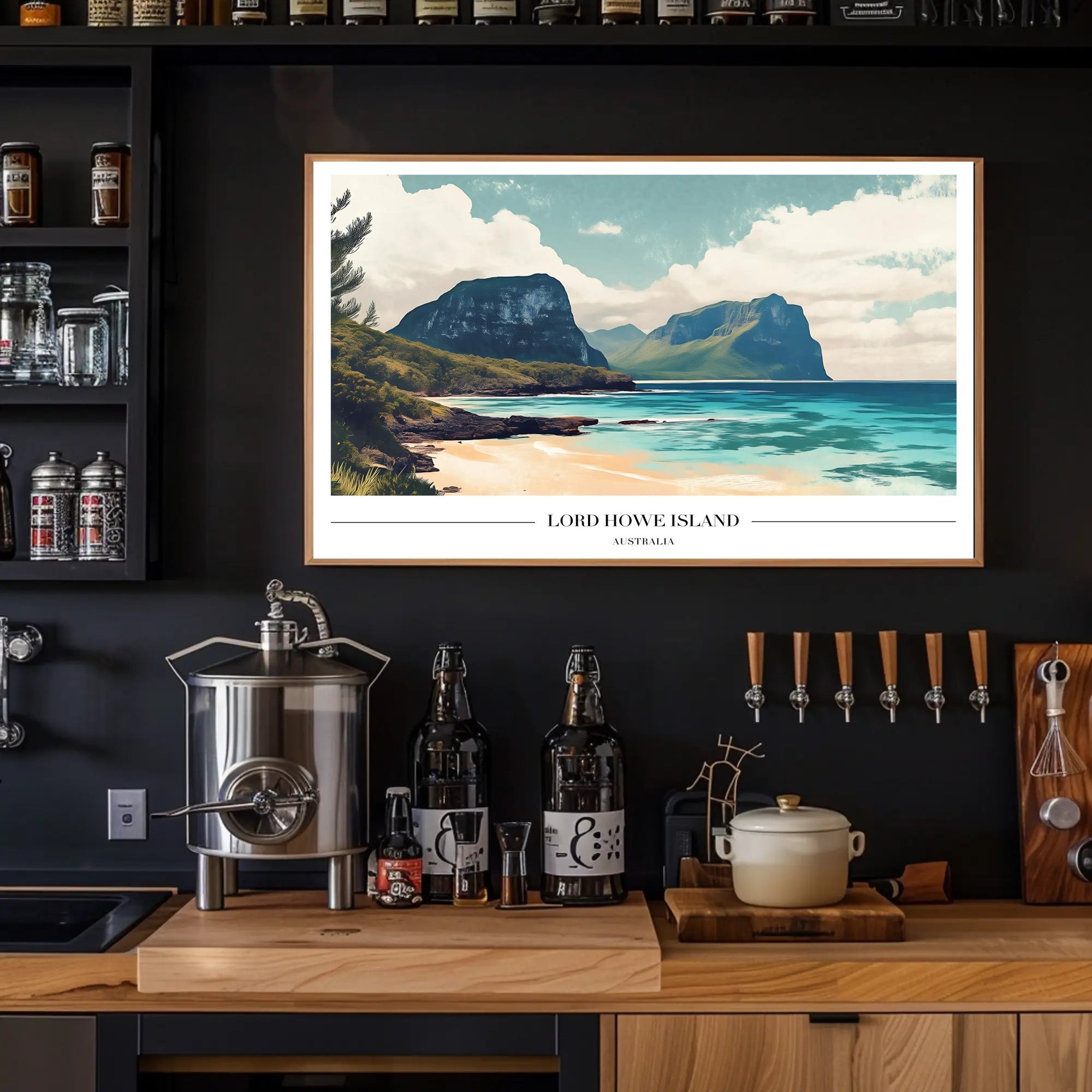 Lord Howe Island Tranquil Scenery Travel Poster