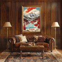 Yukon Wilderness Adventure Travel Poster