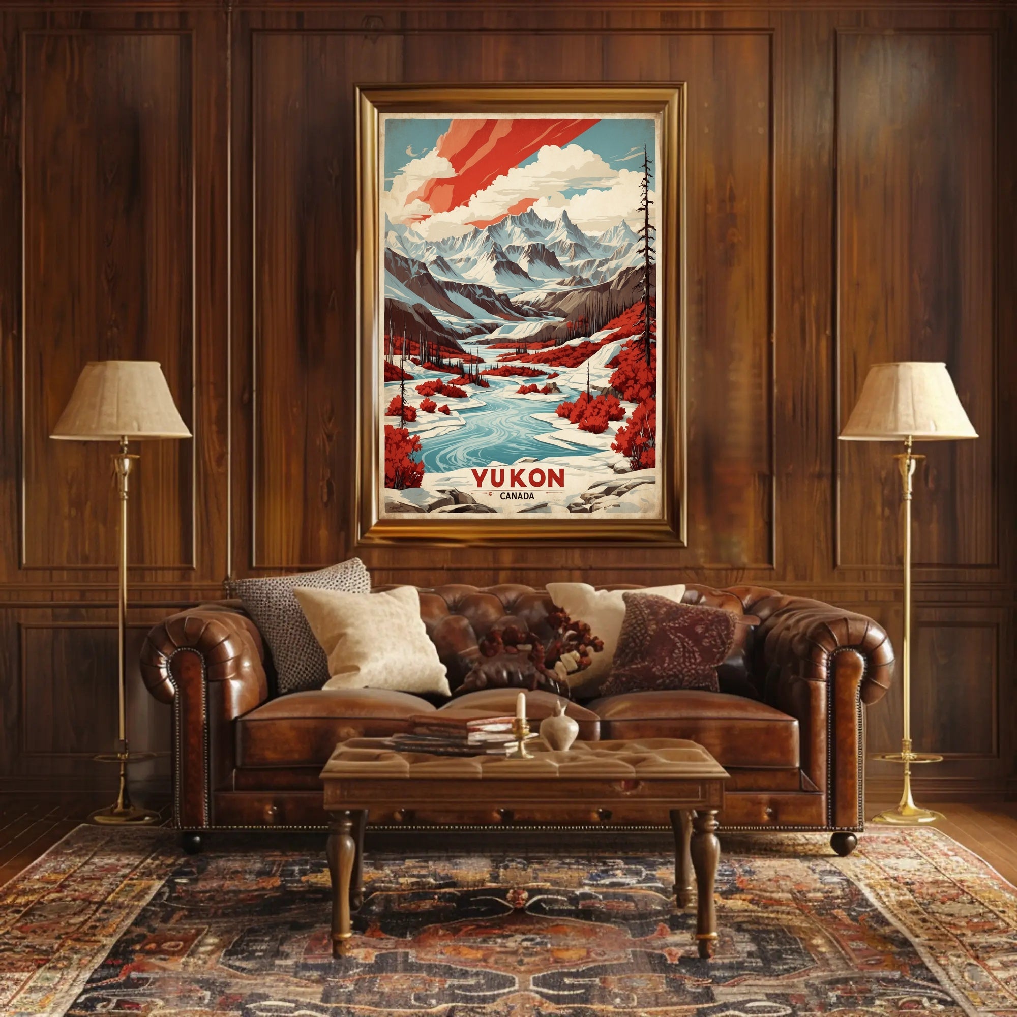 Yukon Wilderness Adventure Travel Poster