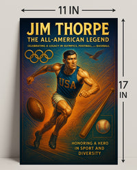 Jim Thorpe The All-American Legend Poster PosterGoat