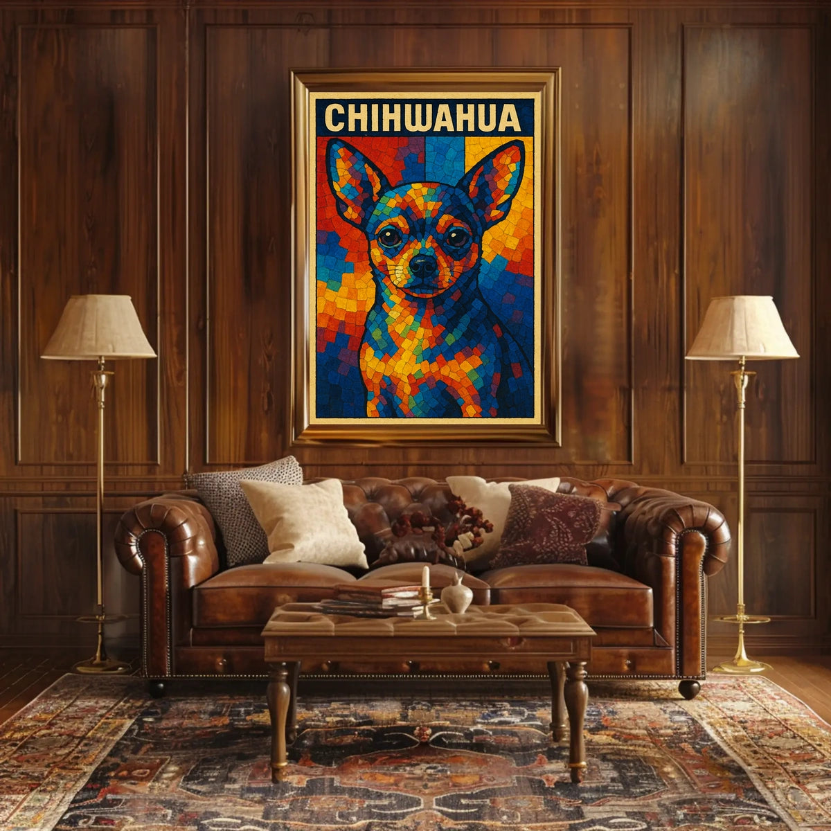 Colorful Chihuahua Art Poster