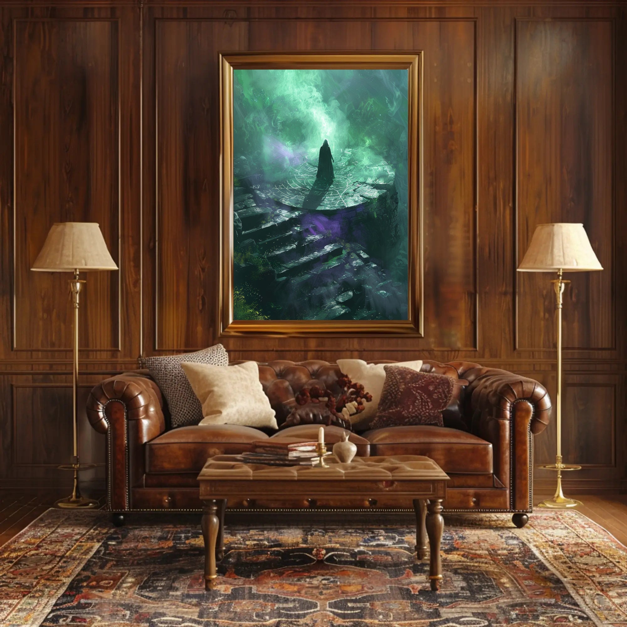Mystical Summoning Scene Fantasy or Mythology Poster PosterGoat