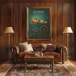 Sydney, Australia Where the Land Meets the Sea Poster