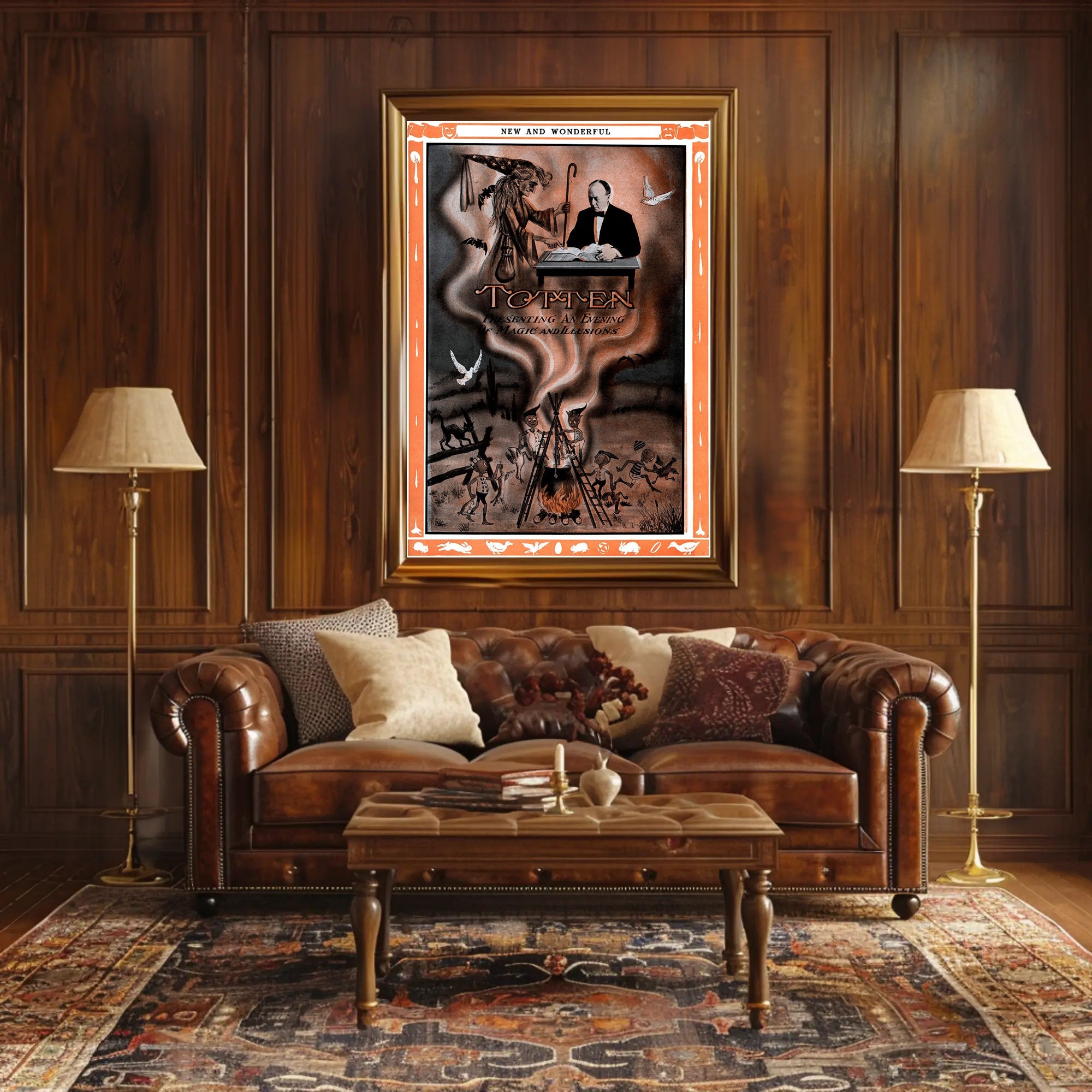 Magic Illusions Vintage Poster: Cultural and Heritage Poster