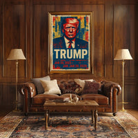 Donald Trump 47th President of the United States Street Art Mashup Poster