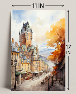 Autumn In A Historic City Poster