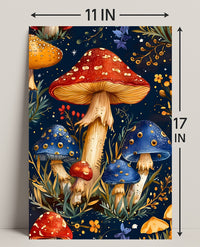 Mushroom Magic: Enchanted Forest Fantasy Art Poster
