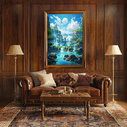 Enchanted Waterfall Paradise Poster
