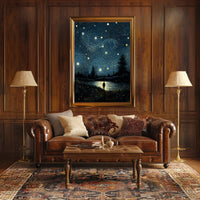 Starry Night Reflections Poster PosterGoat