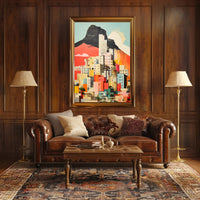 Vibrant Cityscape Collage Poster
