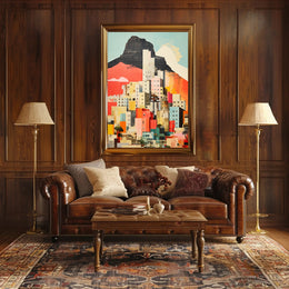 Vibrant Cityscape Collage Poster