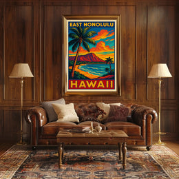 East Honolulu, Hawaii Poster