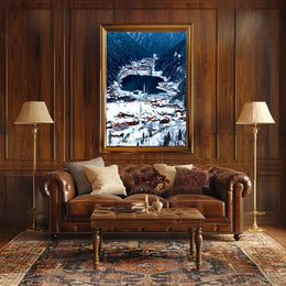 Winter Wonderland In The Mountains Poster