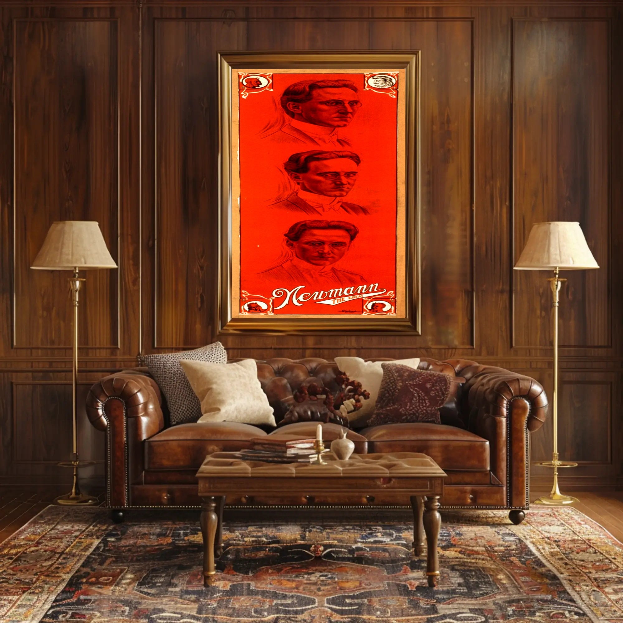 Newmann the Great Vintage Artistic Pop Culture Poster
