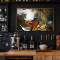 Exotic Birds in Idyllic Landscape Animal Poster