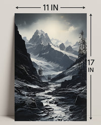 Majestic Mountain Landscape Poster