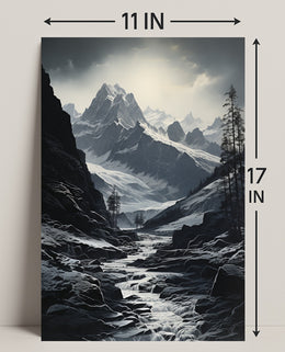 Majestic Mountain Landscape Poster