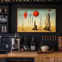 Surreal Desert Landscape Art Poster - Abstract or Artistic Poster