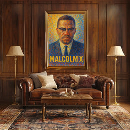 Malcolm X A Vision In Color Poster