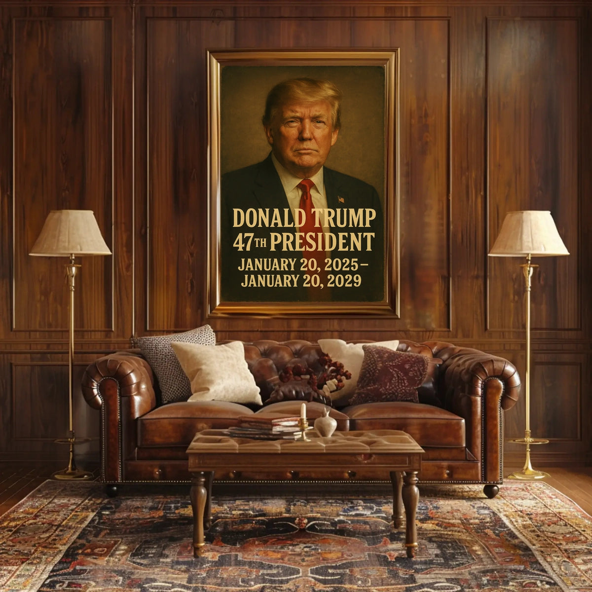 Trump 47th President Scenic Collector Poster