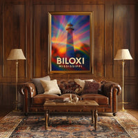 Biloxi Lighthouse Maritime Wanderlust Poster