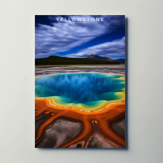 Yellowstone National Park Travel Poster