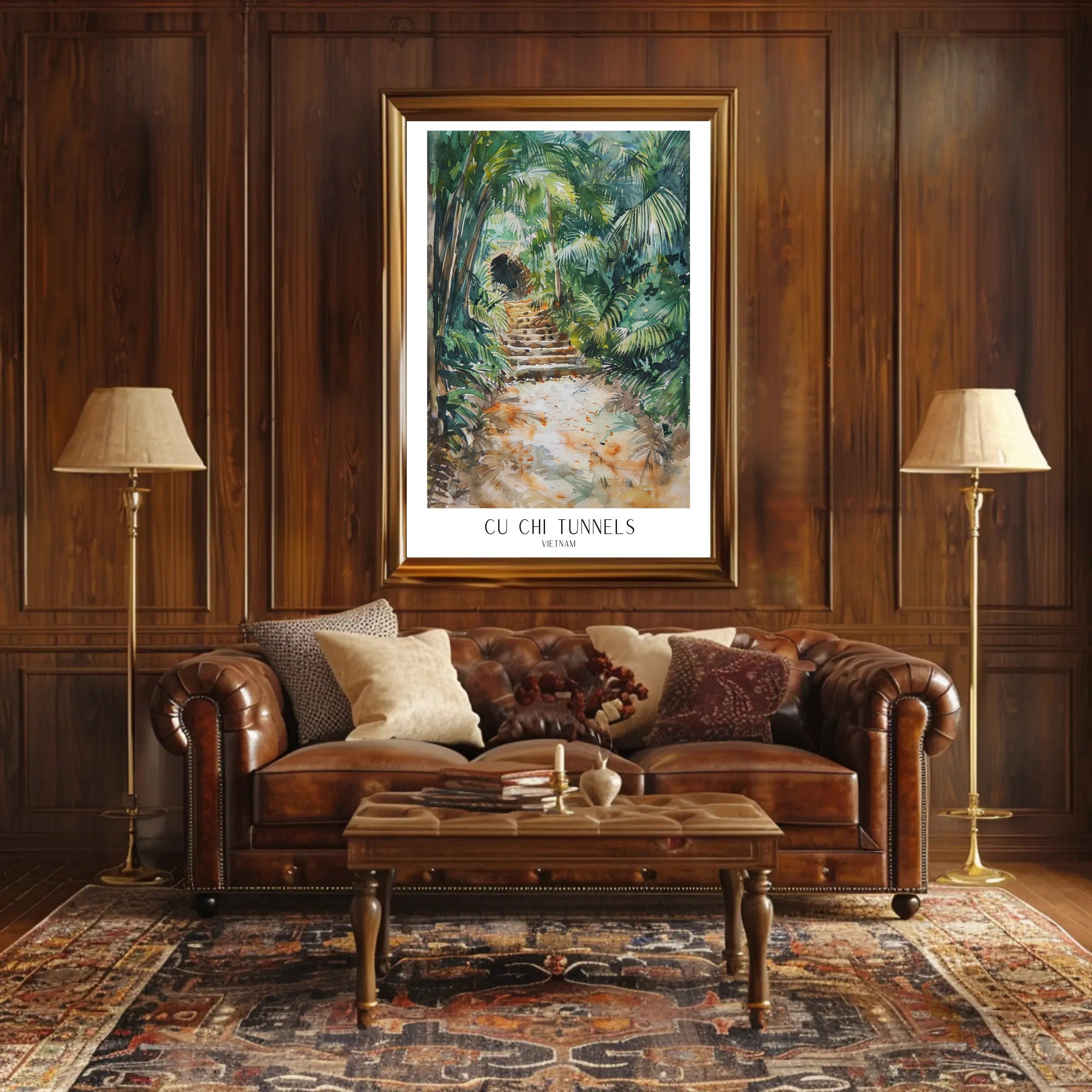 Cu Chi Tunnels Vietnam Travel Poster PosterGoat