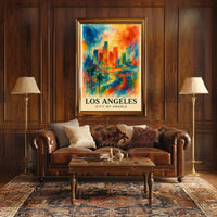 Los Angeles City Of Angels Poster