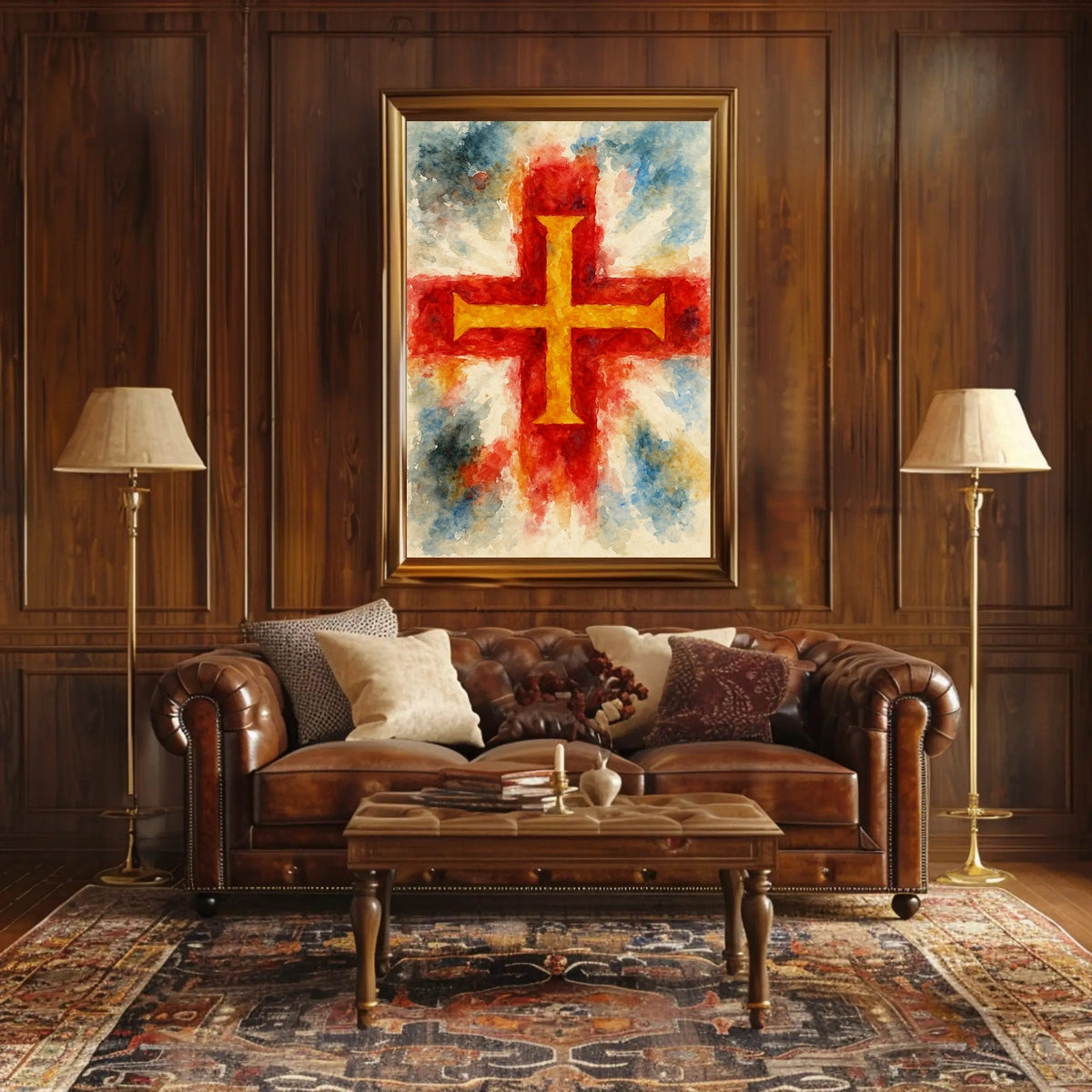 Vibrant Cross Poster