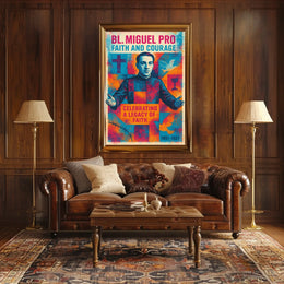 Bl. Miguel Pro Faith And Courage Poster