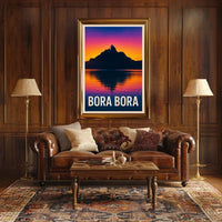 Bora Bora Sunset Poster