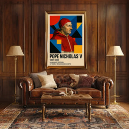 Pope Nicholas V Renaissance Humanism Art Poster