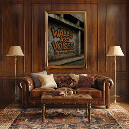 Urban Graffiti Art with Bold Message Poster