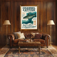 Channel Catfish Fresh Water Delight Poster