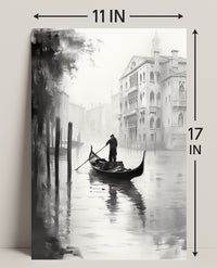 Gondola In The Mist Poster