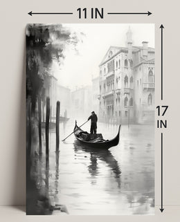 Gondola In The Mist Poster