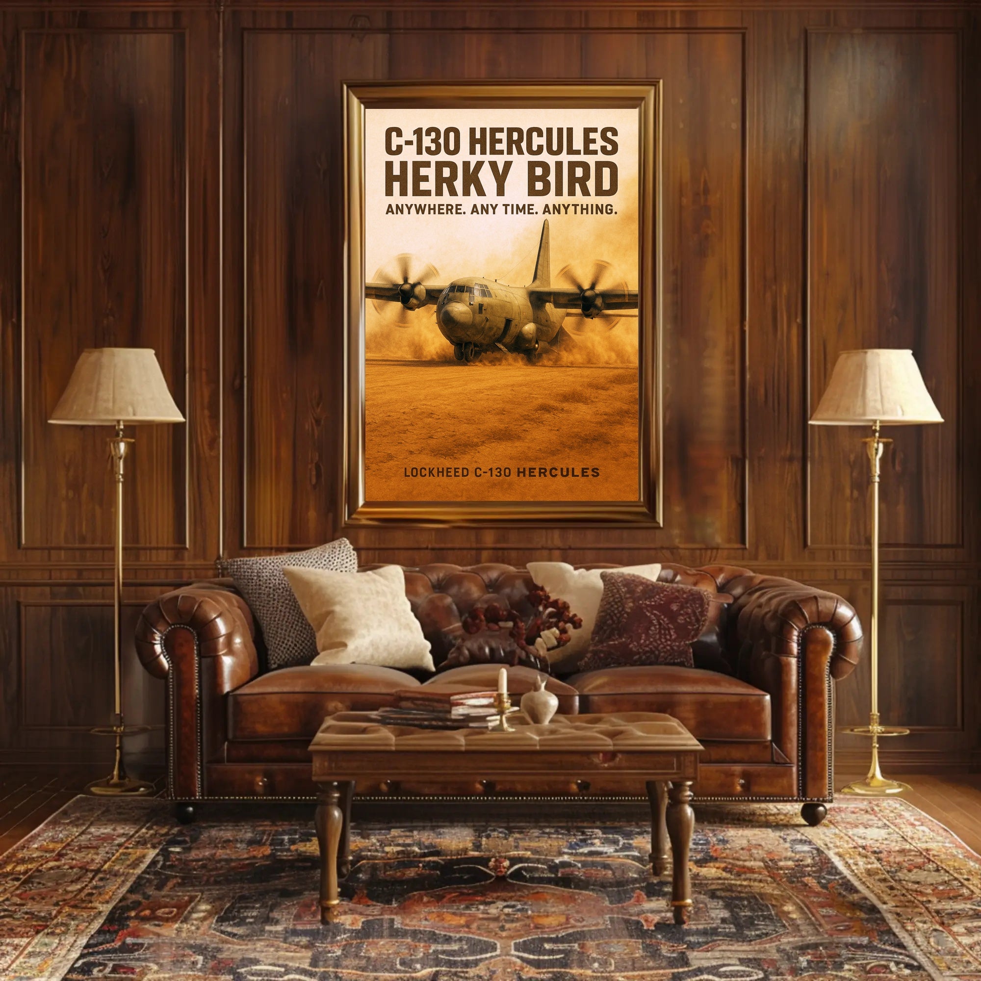 C-130 Hercules Herky Bird Poster PosterGoat
