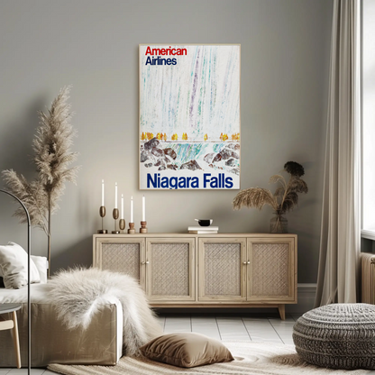 Niagara Falls American Airlines Tour Vintage Poster