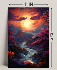 Enchanted Sunset Landscape Poster