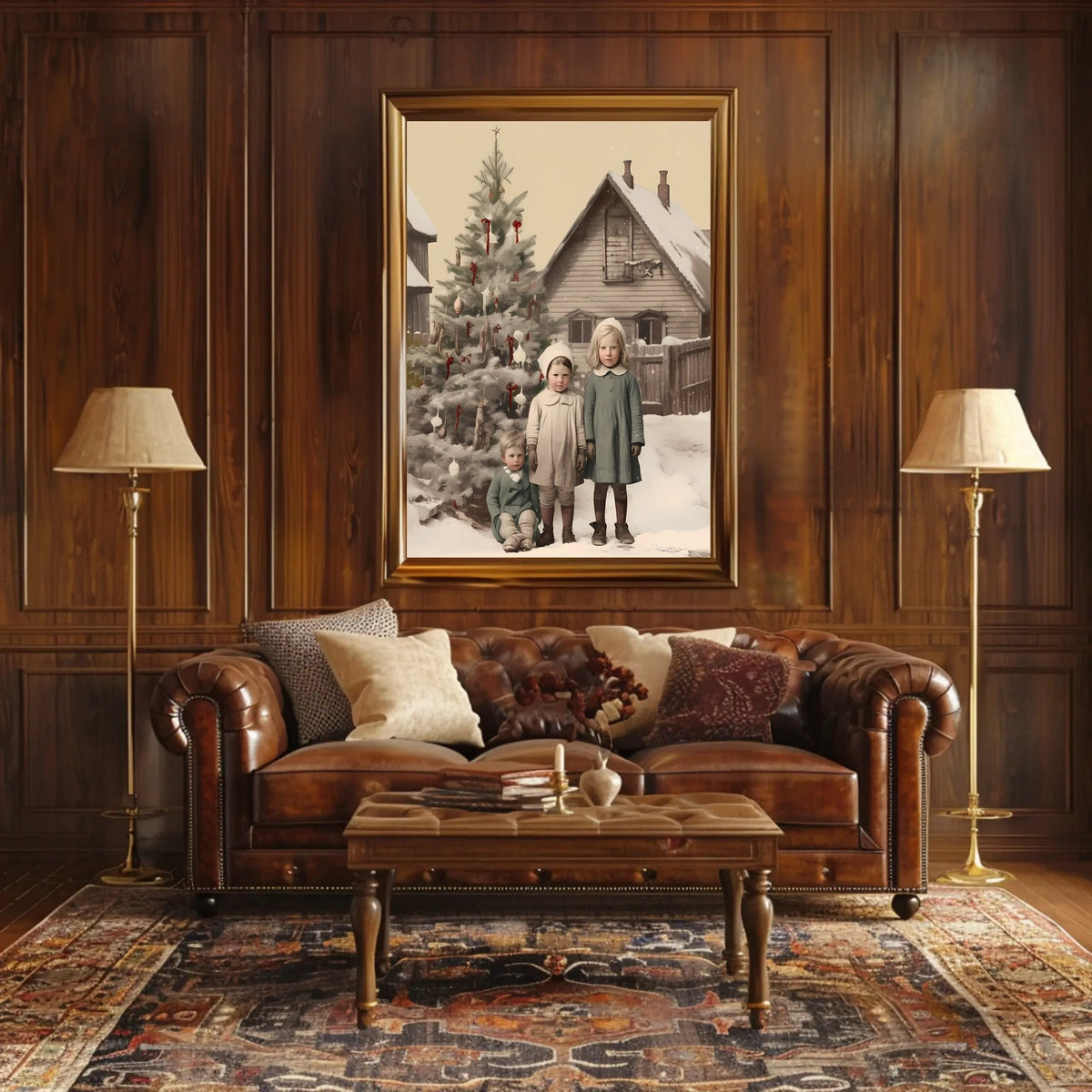 Vintage Holiday Charm Vintage Poster