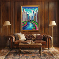 Chicago Riverwalk Poster