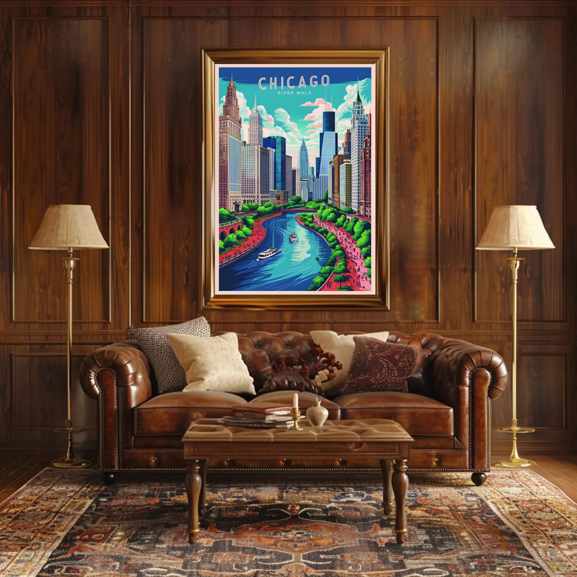Chicago Riverwalk Poster