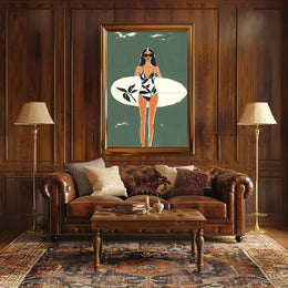 Surf Chic Poster Modern Beach Wall Art Print