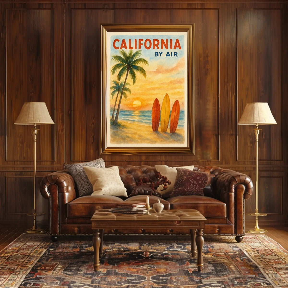 California by Air Poster