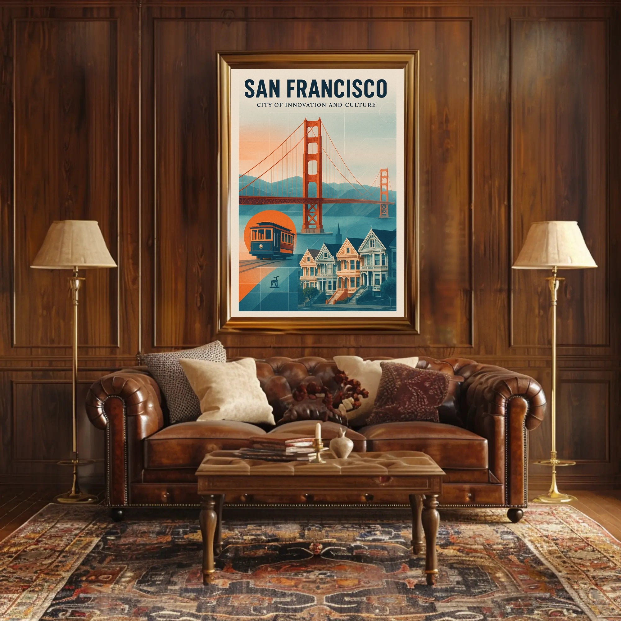 San Francisco  City of Innovation and Culture Poster PosterGoat