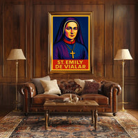 St. Emily de Vialar Poster