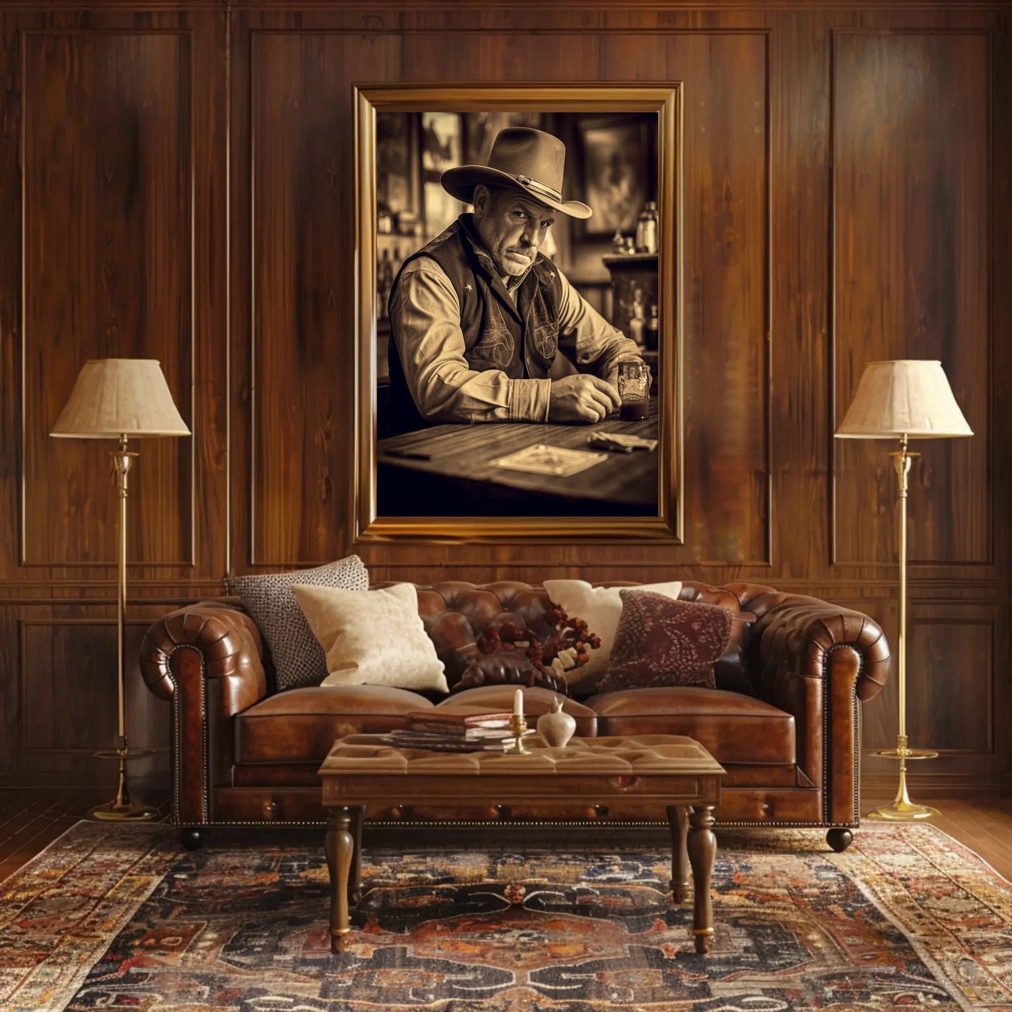 Western Saloon Mood Poster